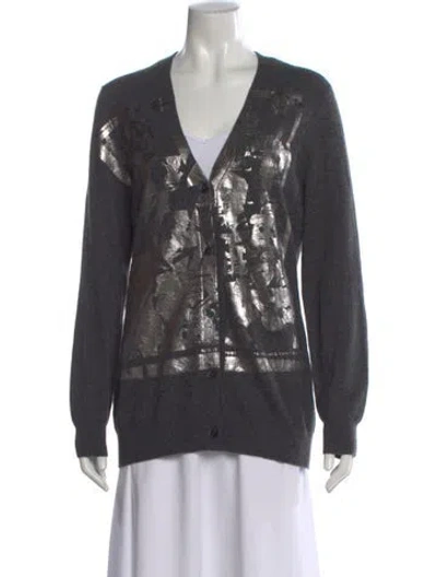 Pre-owned Libertine Cashmere Graphic Print Sweater W/ Tags In Gray