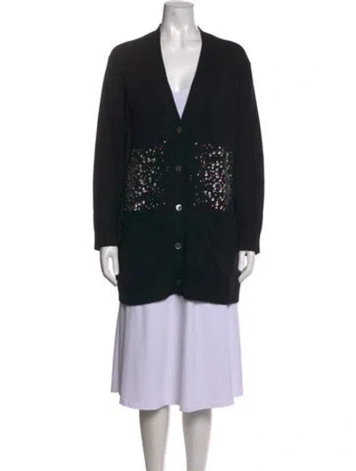 Pre-owned Libertine Cashmere Patterned Sweater In Black