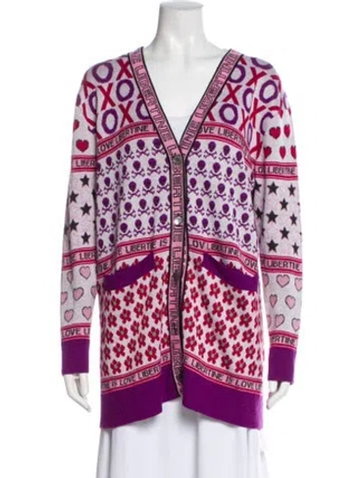 Pre-owned Libertine Cashmere Printed Jacket In Purple