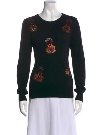 Pre-owned Libertine Cashmere Printed Sweater In Black