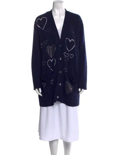 Pre-owned Libertine Cashmere Printed Sweater In Blue