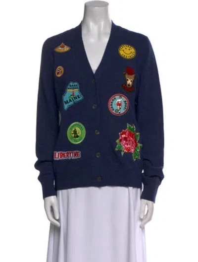 Pre-owned Libertine Cashmere Printed Sweater In Blue