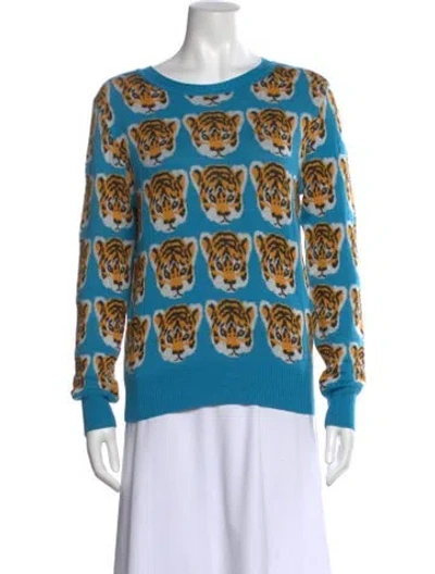 Pre-owned Libertine Cashmere Printed Sweater In Blue