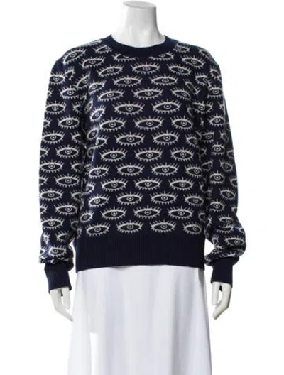 Pre-owned Libertine Cashmere Printed Sweater In Blue