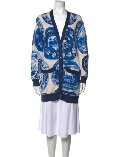 Pre-owned Libertine Cashmere Printed Sweater In Blue