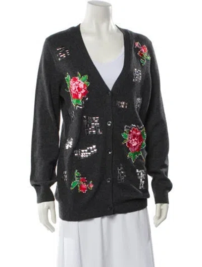 Pre-owned Libertine Cashmere Printed Sweater In Gray