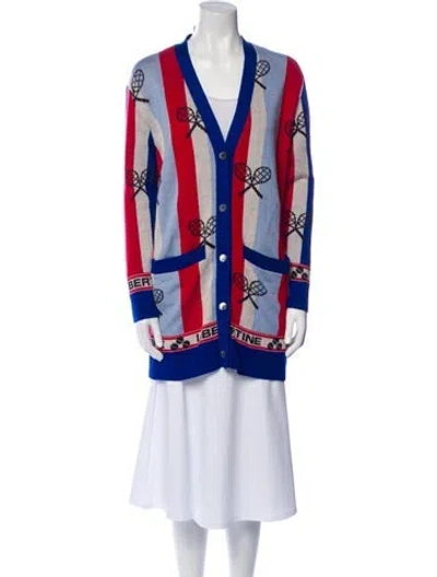 Pre-owned Libertine Cashmere Printed Sweater W/ Tags In Blue