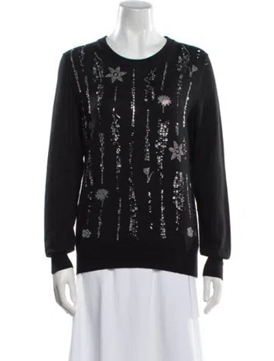 Pre-owned Libertine Cashmere Scoop Neck Sweater In Black