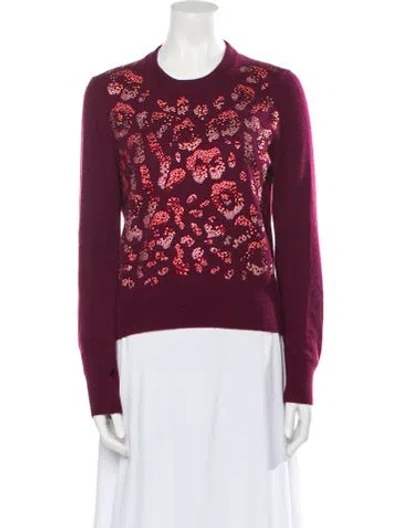 Pre-owned Libertine Cashmere Scoop Neck Sweater In Burgundy