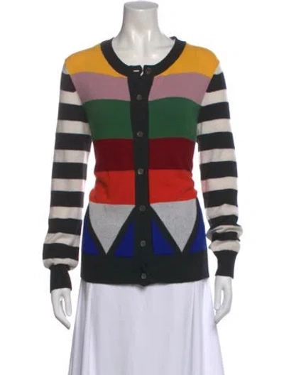 Pre-owned Libertine Cashmere Striped Sweater In Red