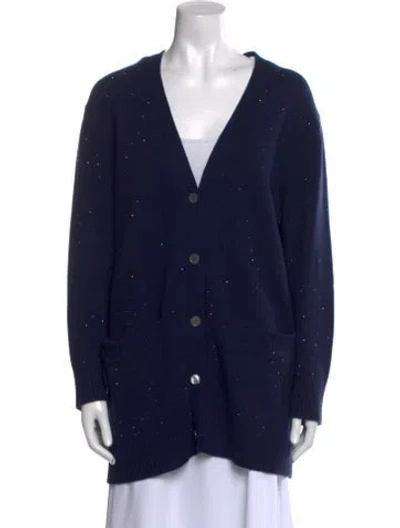 Pre-owned Libertine Cashmere V-neck Sweater In Blue