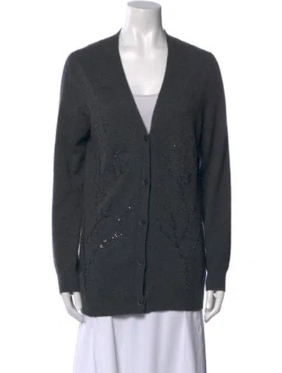 Pre-owned Libertine Cashmere V-neck Sweater In Gray