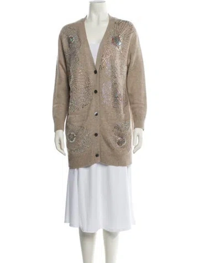 Pre-owned Libertine Cashmere V-neck Sweater In Neutral