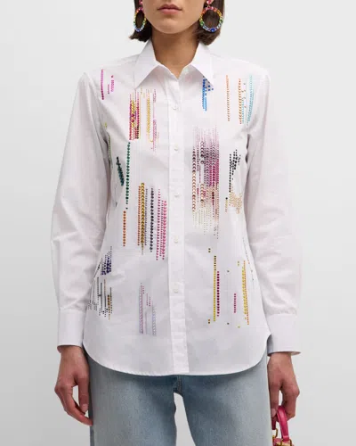 Libertine Crystal New Classic Shirt In Wht