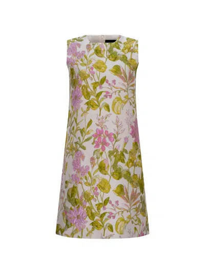 Libertine Dianthus Floral-print Mini Dress In Multi