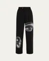 Libertine Five Senses Crystal Baggy Trousers In Black
