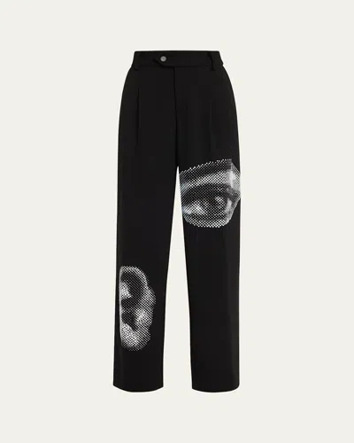 Libertine Five Senses Crystal Baggy Trousers In Black