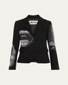Libertine Five Senses Crystal Single-breasted Blazer In Black