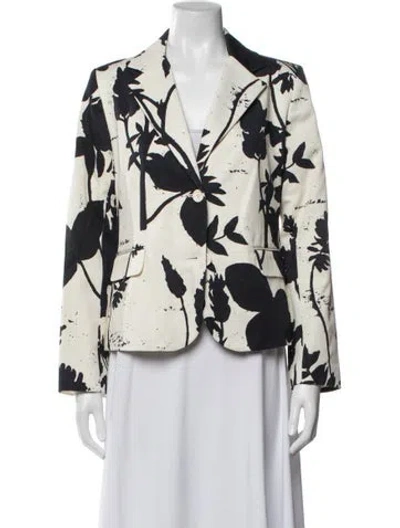 Pre-owned Libertine Floral Print Blazer In Blue/neutrals