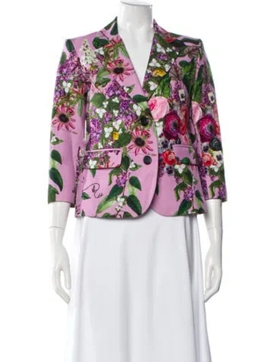 Pre-owned Libertine Floral Print Blazer In Multi