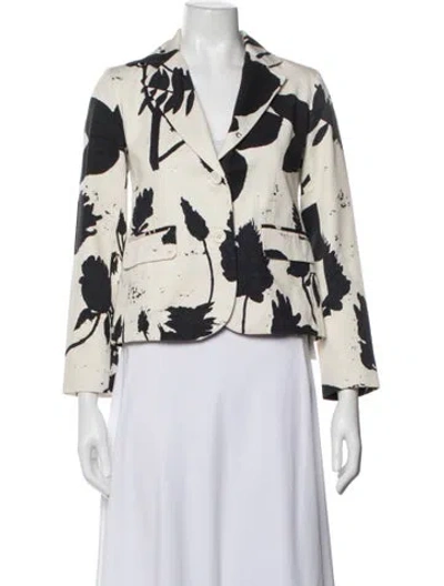 Pre-owned Libertine Floral Print Blazer In Neutrals