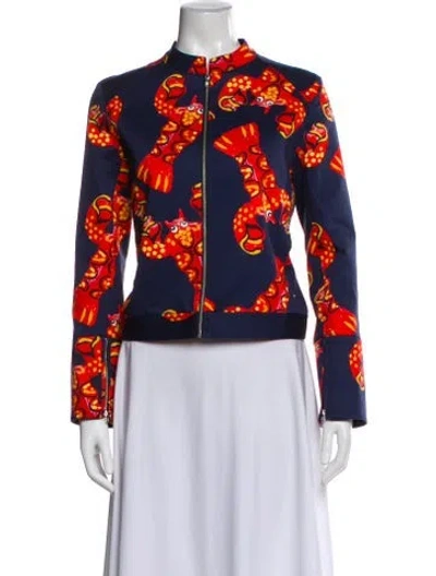 Pre-owned Libertine Floral Print Evening Jacket In Blue
