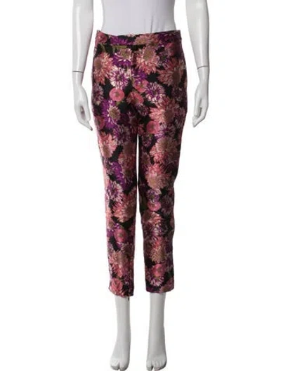 Pre-owned Libertine Floral Print Straight Leg Pants W/ Tags In Multicolor
