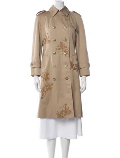 Pre-owned Libertine Floral Print Trench Coat In Neutral