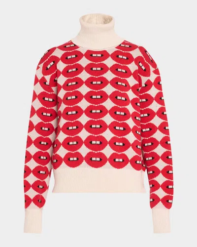 LIBERTINE FRENCH KISSING IN THE USA CROPPED CASHMERE TURTLENECK