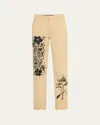 Libertine Goth Botanical Chino Pants In Gray
