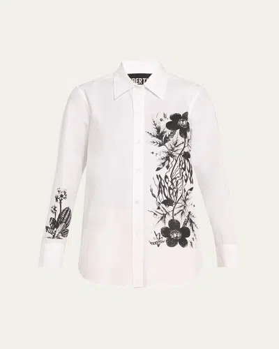 Libertine Goth Botanical New Classic Shirt In White