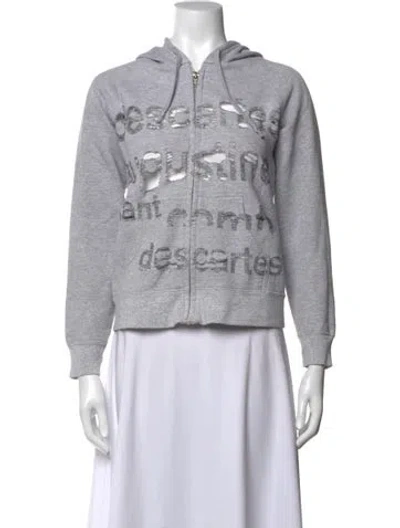 Pre-owned Libertine Graphic Print Crew Neck Hoodie In Grey