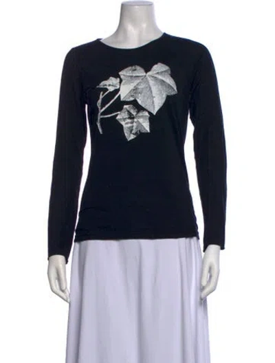 Pre-owned Libertine Graphic Print Crew Neck T-shirt In Black