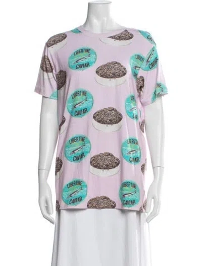 Pre-owned Libertine Graphic Print Crew Neck T-shirt In Multicolor