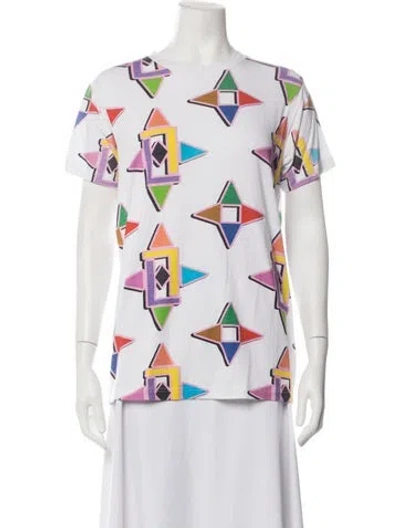 Pre-owned Libertine Graphic Print Crew Neck T-shirt In White