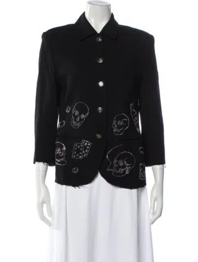 Pre-owned Libertine Graphic Print Evening Jacket In Black