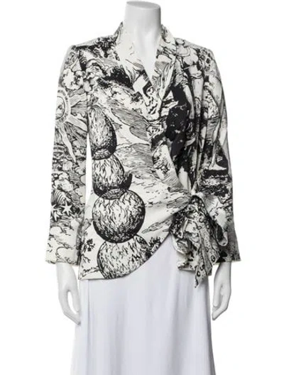 Pre-owned Libertine Graphic Print Jacket In White