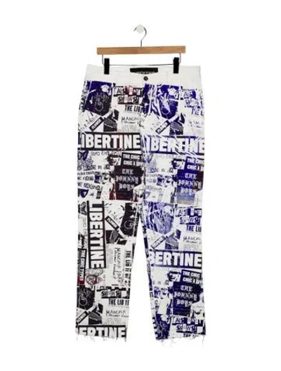Pre-owned Libertine Graphic Print Joggers In Multi
