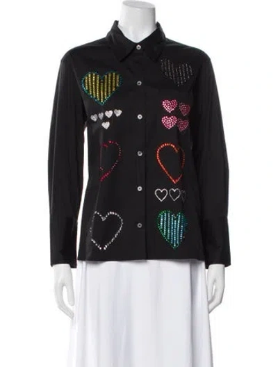 Pre-owned Libertine Graphic Print Long Sleeve Top In Gray