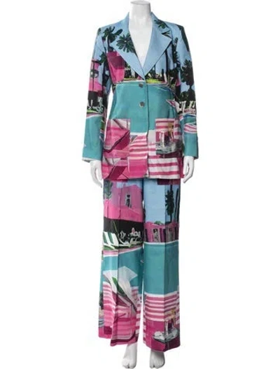 Pre-owned Libertine Graphic Print Pantsuit In Pink