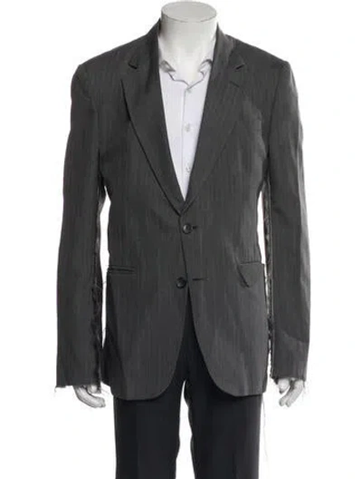 Pre-owned Libertine Graphic Skull Blazer In Gray
