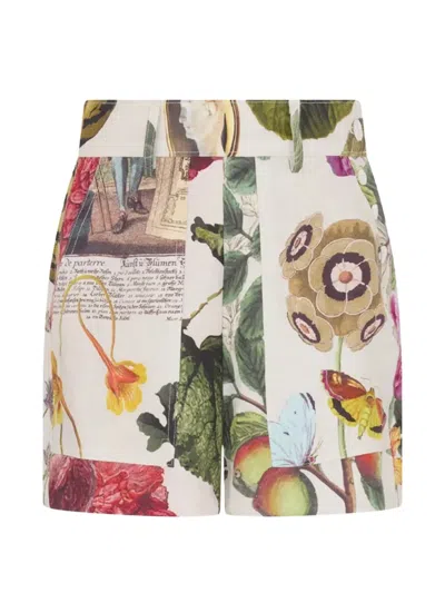 Libertine Hollyhock Sailor Shorts In Multi