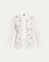 Libertine Joy And Mirth Embellished New Classic Shirt In White