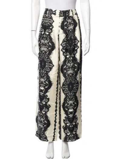 Pre-owned Libertine Lace Pattern Wide Leg Pants In Multi