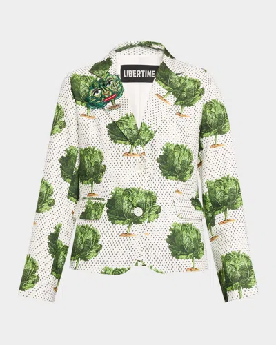 Libertine Lettuce Dance To The Beet Classic Jacket In Multi
