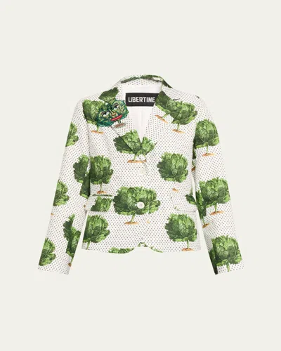Libertine Lettuce Dance To The Beet Classic Jacket In Multi