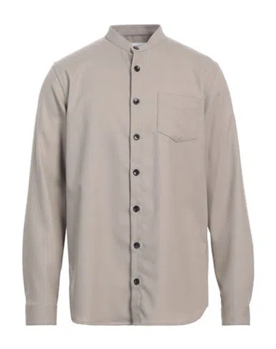 Libertine-libertine Man Shirt Grey Size L Polyester, Virgin Wool, Elastane