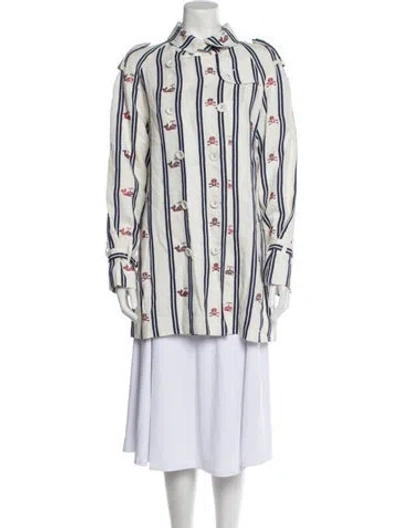 Pre-owned Libertine Linen Striped Jacket In Neutral