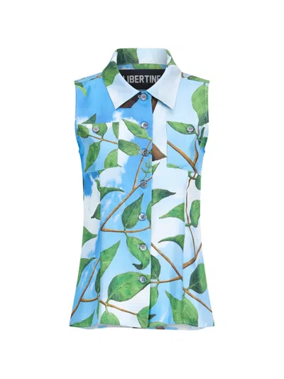 Libertine Magritte Martha Sleeveless Blouse In Multi