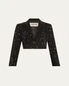 Libertine Margaret Meteor Shower Embellished Crop Jacket In Black